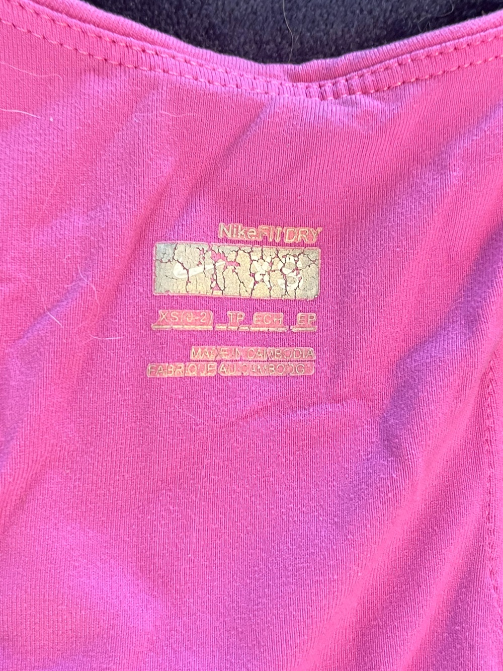 Nike Women's Hot Pink Racerback Tank with Floral Accent - Picture 6 of 6